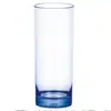 Direto da fábrica plástico de grau alimentício PS acrílico PC cor transparente copo reto copo de suco 220ml copo de água doméstico