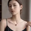 Collar versátil para uso diario en primavera y verano, colgante moderno y exquisito para estudiantes, accesorio para la clavícula para mujeres estilo commuter diario