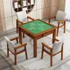 Mesa Cuadrada de Madera Maciza China Guandan Mesa Cuadrada de Mahjong Frotada a Mano para el Hogar Mesa de Comedor Uso Dual Mesa Cuadrada de Ajedrez y Cartas Xiangqi Poker