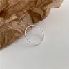 Anillo de plata de ley S925 con diseño de flor de coche personalizado, de plata blanca, estilo coreano, joyería de mano para mujer, venta al por mayor