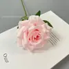 Flor Artificial Flor Única Rosa Diamante Atacado Arranjo de Flores Romântico para Casamento Decoração de Parede de Flores Arranjo de Flores Dia dos Namorados Flor Artificial