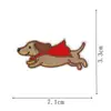 Novo Conjunto de Patches Bordados com Tema Dachshund com Designs de Cachorros Fofos e Divertidos, para Costurar com Ferro e Sem Costura, para Moletons e Mochilas