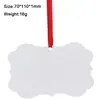 Amazon Colgante de Navidad de Aluminio para Transferencia de Calor Árbol de Navidad Copo de Nieve Campana Aluminio de Sublimación Colgante de Navidad de Sublimación