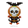 Balões de Folha de Alumínio de Halloween Novos Transfronteiriços, Balões de Desenho Animado de Abóbora Fantasma de Formato Especial para Decoração de Cena de Festa