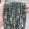 Jingde joyería piedra natural veta de madera amarilla cuentas sueltas cuentas redondas pulsera con cuentas accesorios de joyería diy cuentas en stock venta al por mayor
