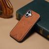 Denior Es Adecuado para iPhone18Promax Funda Trasera de Cuero con Ranura para Tarjeta Apple 17Air Soporte Funda para Teléfono 17E