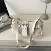 Bolsa Vintage Fosca de Nicho com Estampa de Leopardo para Mulheres 2026 Nova Bolsa Transversal Versátil de Verão Bolsa de Ombro/Axila da Moda