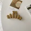 YHJ color nuevo 10cm pintura en aerosol mate forma de ola pinza pasador pinza para el pelo de niña pinza para la parte trasera de la cabeza accesorios para el cabello