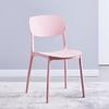 Silla de comedor de estilo nórdico, de plástico grueso para el hogar, moderna, sencilla, informal, para negociación, con respaldo, ideal para maquillaje de celebridades de Internet.