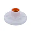 Soquete de lâmpada de rosca universal E27 tipo T montado na superfície, soquete de rosca redondo plano tipo 86 resistente a altas temperaturas, acessório de iluminação