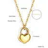 Venta Directa de Fábrica Set de Joyería con Forma de Corazón, Lujo Ligero, Pendientes, Collar, Pulsera de Acero Inoxidable Modernos y de Alta Gama