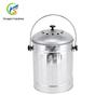 Barril de Lixo de Cozinha de Ferro Galvanizado Personalizado de Fábrica Barril de Fertilizante Químico Barril Redondo para Restos de Vegetais Pastilha Desodorante de Algodão Carbonizado Barril de Composto para Lixo de Cozinha