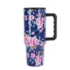 Impresión por transferencia de calor 40 oz Taza para coche Acero inoxidable 304 Pajita Taza de vacío Gran capacidad Taza de agua Conservación del frío Calentador de hielo Taza Transfronterizo
