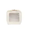 Bolsa de Almacenamiento de Labiales Nueva Personalizada Bolsa Cosmética Blanca Moda Simple Bolso de Mano Pequeño