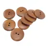 Suministro Directo de Fábrica Botones de Madera de Dos Agujeros para Pan, Botones Planos de Madera por Ambos Lados, Botones Especiales para Cárdigans y Suéteres de Niños al por Mayor