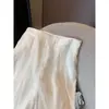 Pantalones Casuales de Malla de Albaricoque de Gama Alta para Mujer en Primavera y Verano Efecto Adelgazante Pierna Ancha Versátiles 99808