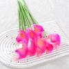 Venta Directa de Fábrica PU Individual Mini Lirio de Calas Flor Artificial Flor Falsa Venta al por Mayor Decoración de Hotel Accesorios para Fotografía de Bodas