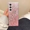 Funda para Teléfono Móvil para Samsung ZFlip6 Gel Brillo Lentejuelas Plegable tipo Flip Pantalla Plegable w24flip para Mujer