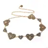 Nueva Cadena de Cintura Corazón de Amor de Estilo para Mujer, Accesorio de Verano, Cinturón Versátil para Vestido, Cadena de Cintura Metálica Retro de Alta Gama a la Moda