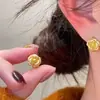 2025 Pendientes Explosivos de Flor con Lazo Dulce Pendientes Retro Franceses Ins Pendientes de Uso Diario para el Trabajo Versátiles