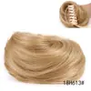 Moño de clip para el cabello, moño pequeño, peluca de moño, anillo para el cabello liso de mujer, recogido negro y café, voluminoso y natural, en stock