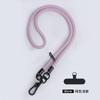 Cordão para Celular Pendurado no Pescoço Transversal 8mm Tira Trançada Corda Curta para Pulso Capa de Celular Cadeia de Cordão Atacado Fábrica