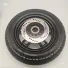 Rueda de Hierro Delantera para Frenos de Disco de Vehículos Eléctricos 300-10 Cubo de Rueda Rodamiento 6201 Llanta de Rueda Delantera para Bicicleta Eléctrica de 12 Agujeros