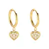 Nuevos Pendientes de Acero Inoxidable de Moda, Pendientes Geométricos Simples de Oro de 18K, Pendientes Versátiles de Estilo Nicho para Mujeres