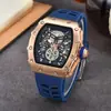Reloj de Hombre de Moda con Barril Caliente de Fábrica en Vivo para Comercio Exterior, Araña Luminosa Fuerte, Resistente al Agua, Mecánico Falso, Bandeja de Cabestrillo