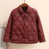 Abrigos Cortos Ligeros de Algodón de Moda para Otoño e Invierno al por Mayor para Mujeres de Mediana Edad y Mayores, Abrigos de Algodón Cálidos, Holgados y Modernos