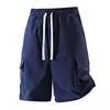 Pantalones cortos casuales de verano transpirables de pierna recta, ajuste holgado, multibolsillos, ropa de trabajo deportiva para hombre, transfronterizos de Amazon Europa y América