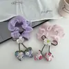 Nuevos Scrunchies de Fresa 2025 para Niños, Dulces Gomas para el Cabello, Cuerdas Lindas para Moños, Accesorios para el Cabello de Goma para Niñas