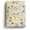 Cuaderno Planificador Floral de Alta Calidad Transfronterizo, Cuaderno de Espiral Personalizado Estilo Americano con Correa, Cuaderno con Separadores, Cuaderno de Espiral al por Mayor
