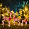 Decoración acrílica de ciervo navideño transfronteriza para patio, suministros navideños para fiestas, complemento