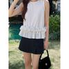 Chaleco con Dobladillo Fruncido GemingDesigned para Mujer, Top sin Mangas de Verano Guangzhou Shisanxing Y1838F
