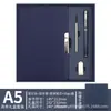 Notepad de Cuero A5 al por Mayor en Stock, Souvenir de Negocios de Alta Gama, Bloc de Notas con Logo Imprimible, Set de Regalo Personalizado