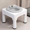 Taburete para sentarse sin agacharse Asiento Hemorroides Baño Medicinal Cubeta para sentarse Lavado Cubeta de PP Cubeta Lunar Postparto Lavado de Trasero Cubeta Transparente