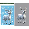 Decoración Navideña para Hotel Transfronterizo Campana Creativa, Reno, Santa Claus Pegatinas Electrostáticas, Pegatinas de Muñeco de Nieve A03-T05