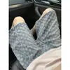Shorts de Mezclilla Jacquard para Hombre, Estilo Retro Americano de Calle de Verano, Diseño Único, Lavados de Marca de Moda Pantalones de Cinco Puntos