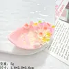 Accesorios de resina de dibujos animados flores románticas barco DIY accesorios para el cabello agujero para colgar zapatos caja de joyería funda de teléfono llavero