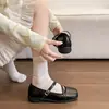 Zapatos Mary Jane de Tira Cruzada Estilo Francés para Mujer, Aumentan la Altura, Novedad Primavera y Otoño 2026, Zapatos de Salón Individuales Estilo Hada Ballet de Boca Baja