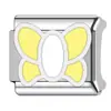 Módulo Italiano de Acero Inoxidable Módulo DIY Gota de Aceite Cruzada Charm de Cruz para Pulsera