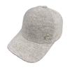 Gorra de Béisbol de Punto para Mujer Estilo Coreano con Letra C de Pedrería Otoño e Invierno Nueva Moda Versátil Resistente al Viento Cálida