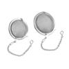 Cadena de filtro de té de acero inoxidable 304, herramienta para preparar té con forma de bola de malla. (5,2 cm)