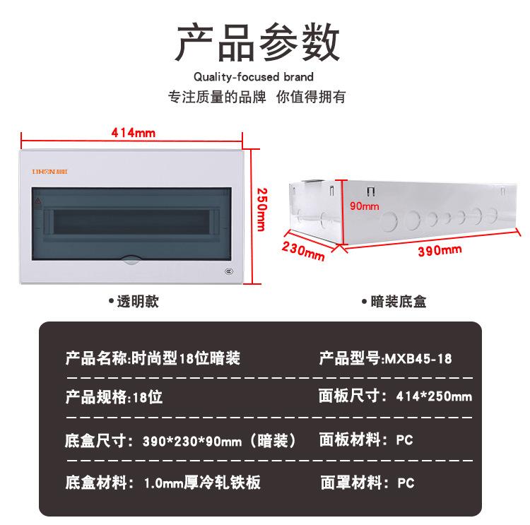 明装配电箱18回路