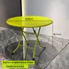 Mesa Plegable Redonda Pequeña de Acero Inoxidable para Casa de Alquiler para Comer y Tareas Mesa Cuadrada para Puesto Exterior