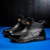 Novas Botas de Cano Curto Impermeáveis de Moda Masculina Pesca Reservatório Adulto Trabalho Botas de Chuva Botas de Chuva Verão Exterior Espessadas Atacado