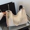 Bolsa Transversal de Ombro Axilar com Design Simples e Estiloso 2025 Pingente Laço Estrangulado Nova Textura da Moda Única