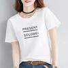 2897 # Camiseta de Manga Corta para Mujer, Holgada Estudiante Versión Coreana (95 Algodón 5 Spandex) (Nuevo Tamaño XXL)