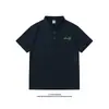 Camisa Polo de Manga Corta para Hombre 2026 Verano Nuevo Casual Versátil Camiseta Estampada con Cuello de Solapa Corte Ajustado Ins Top